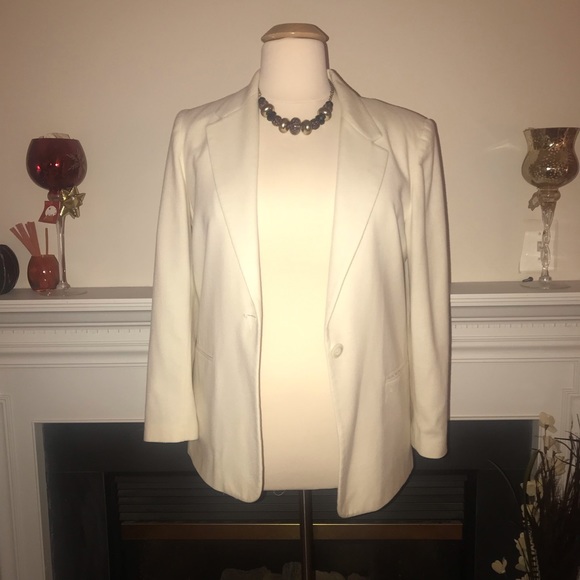 Sag Harbor | Single Button White Blazer - Picture 1 of 7